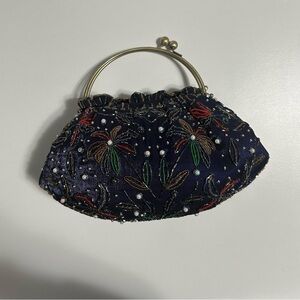 VINTAGE HANDMADE JEWELLED BAG